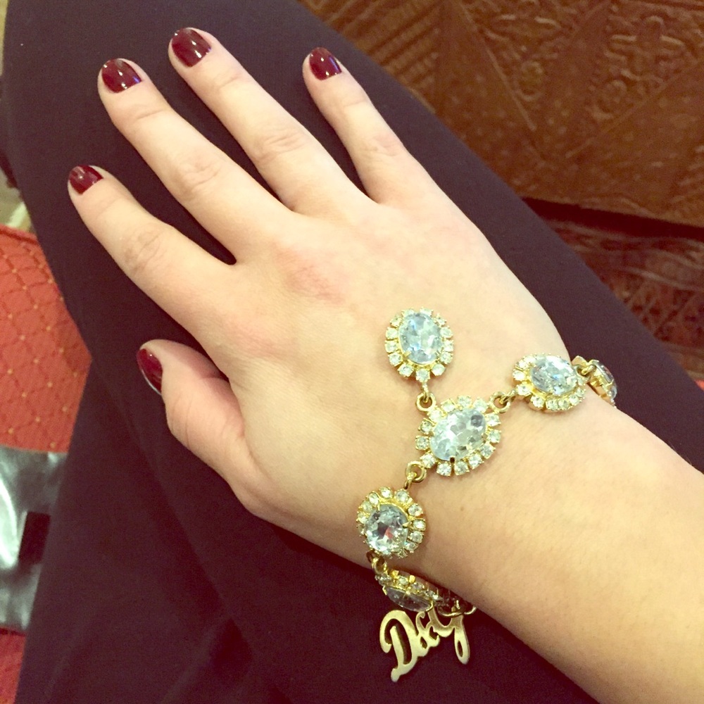 D&G gold and crystal bracelet NWO